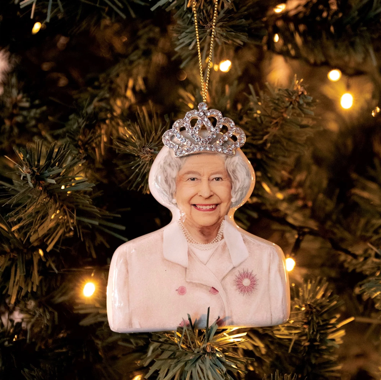 Queen Elizabeth 3D Christmas Bauble
