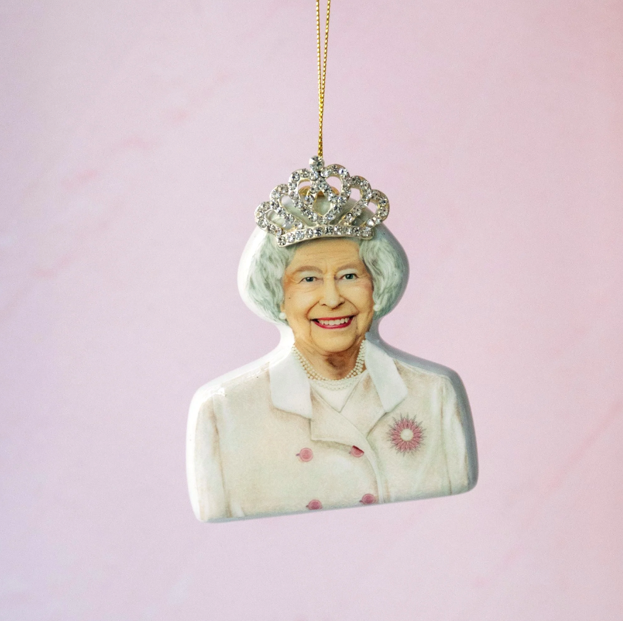 Queen Elizabeth 3D Christmas Bauble